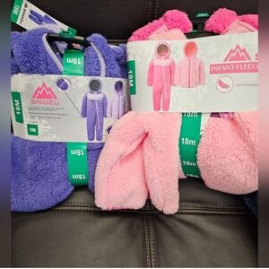 Snozu Infant 2-piece Fleece Sets bundle nwt 18m (4 pieces total)